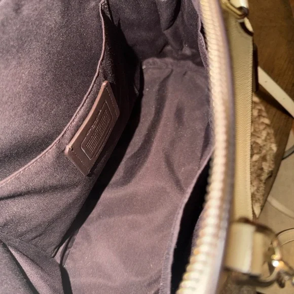 Coach Cream Satchel Bag - Picture 6 of 8